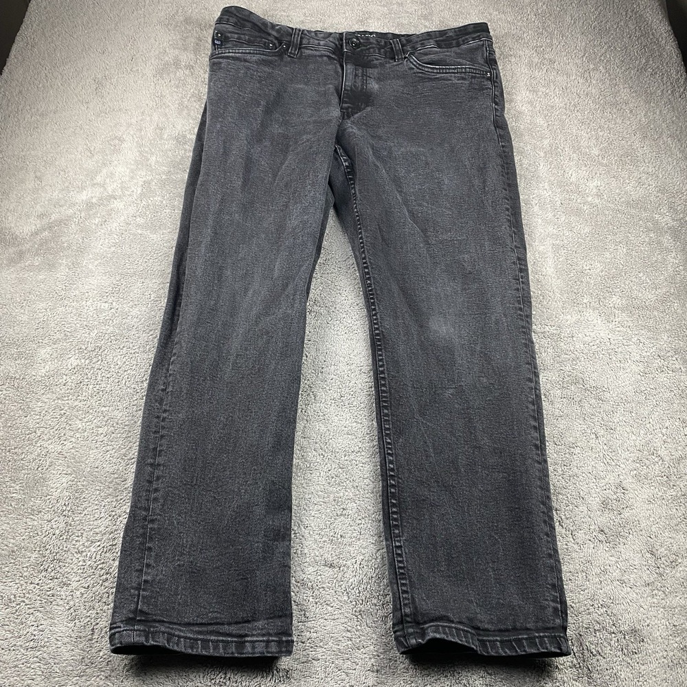 Chaps Straight Fit Jeans‎ Mens 38x28 Black Mid Rise